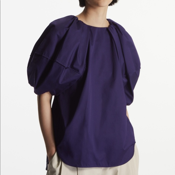 COS relaxed fit puff sleeve top - Picture 2 of 3